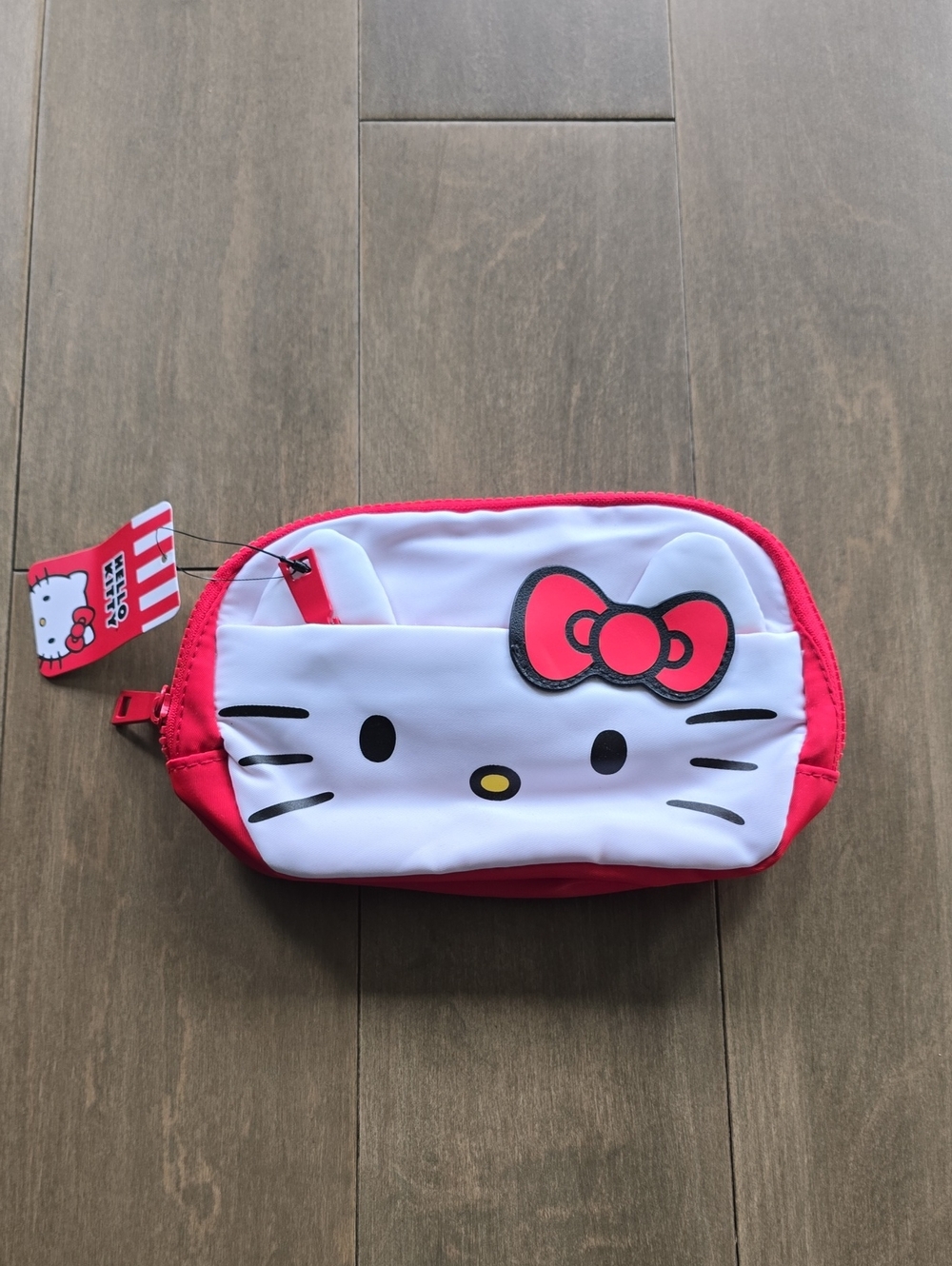Hello Kitty Pink and White Kids Zip Pouch by Hello Kitty